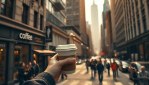 Coffee to go - der Kaffeebecher hat uns fest in der Hand