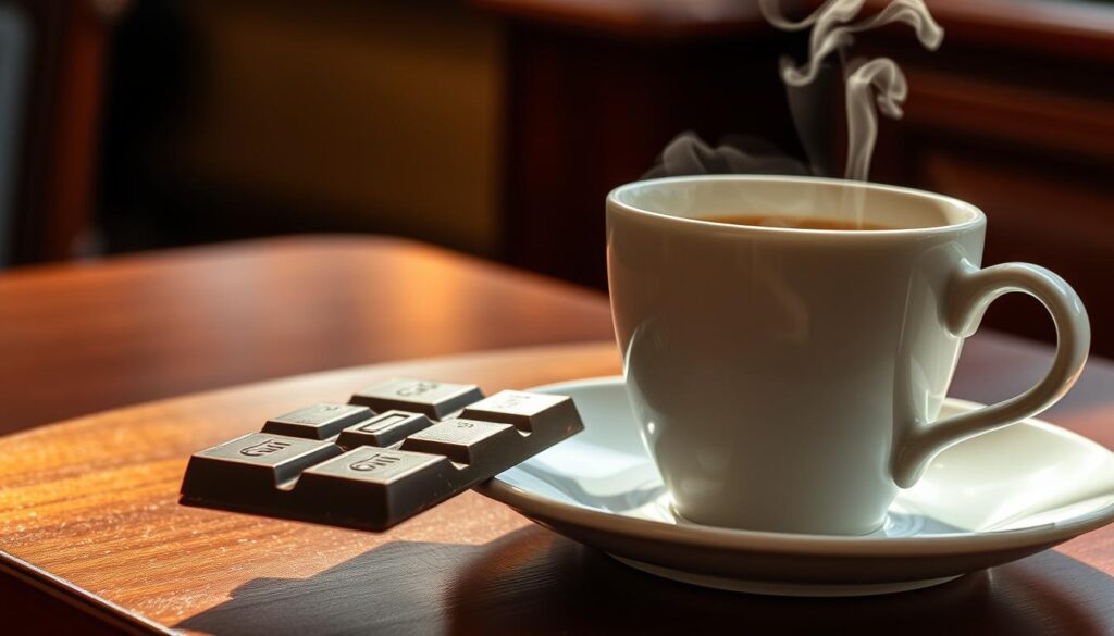 Schokolade zum Kaffee - zwei Dinge, die gut zueinander passen
